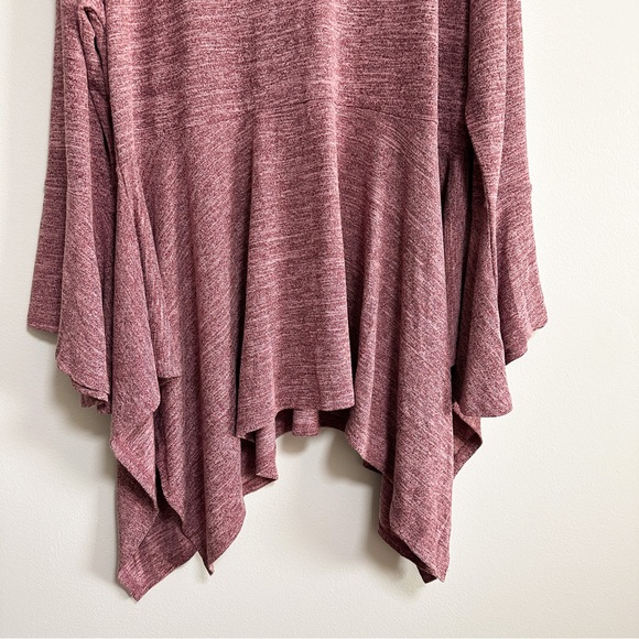 JMS Just My Size Bell Sleeve Lightweight Deep V-Neck Top Size 5X - Picture 7 of 10